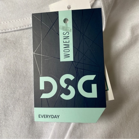 DSG center front cinched v-neck tank top women's XL pure white dolman sleeves - Picture 9 of 10